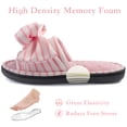thumbnail image 3 of RockDove Women's Coral Band Open Toe Slide Slipper with Oversized Bow, 3 of 7