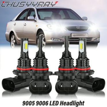 For Toyota Camry 2002 2003 2004 2005 2006 4Pcs LED Headlight Bulbs Kit High Low Beam 6000K White 4x