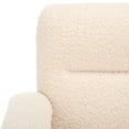 thumbnail image 6 of SAFAVIEH Attwell Accent Chairs, &nbsp;Cream Faux Shearling/Brown (32.9 in. W x 29.5 in. D x 32.7 in. H), 6 of 12