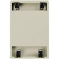 thumbnail image 6 of Scranton & Co 20" 2-Drawer Modern Metal Mobile Pedestal Filing Cabinet in Beige, 6 of 7