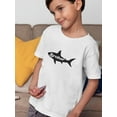 thumbnail image 2 of "Brother" Shark Silhouette Toddler T-Shirt,  3 Toddler, 2 of 4