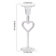 thumbnail image 3 of Candelabro de cristal en forma de corazón - Decoración romántica alta con vela, azul amarillo rosa, 8,3 pulgadas, elegante centro de mesa para bodas, cenas, fiestas y adornos para el hogar, 3 of 6
