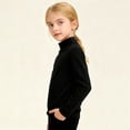 thumbnail image 5 of Breezora Kids Thermal Long Sleeve Shirt Base Layer for Cold Weather Breathable Moisture Wicking Top All Day Comfort 120 Size Black, 5 of 6