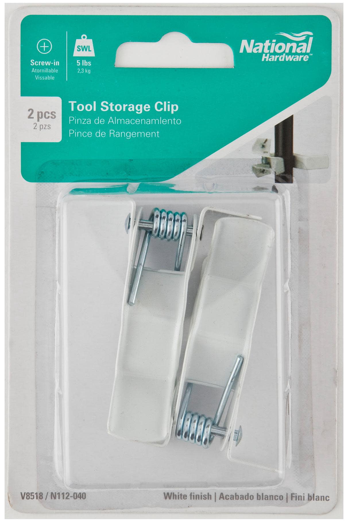 NATIONAL MFG/SPECTRUM BRANDS HHI ZN Tool Stor Clip N112-038