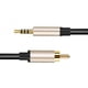 thumbnail image 5 of Aux Cable Gold-plated Male To Male Audio Cable Stereo HiFi for Amplifiers Player, 5 of 9