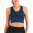 thumbnail image 4 of Womens Fashion Hollow Racerback Sports Camisole Bra Mesh Vest Top Blouse for Yoga 3 Pack, 4 of 7