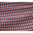 thumbnail image 5 of oneOone Viscose Jersey Peach Fabric Argyle Check Quilting Supplies Print Sewing Fabric By The Yard 60 Inches Wide, 5 of 5