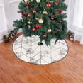 thumbnail image 2 of FMSHPON Marble Golden Chevron Xmas Christmas Tree Skirt Stand Mat for Holiday Party Decoration Indoor Outdoor 48 inches, 2 of 3