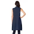 thumbnail image 4 of Chaleco ligero tejido con bolsas color Azul Marino AMAD Casual para mujer Talla L, 4 of 5