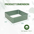 thumbnail image 6 of Aoodor Metal Raised Garden Bed 4' x 2' x 1', Rust Resistance Planter Boxes for Patio and Outdoor Yard Gardening - Set of 2, 6 of 6