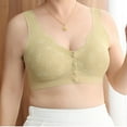 thumbnail image 3 of Bigersell Womens Bras Front Closure Bras for Women Front Closure Bras for Older Women Front Closure Sports Bras for Women Bras for Older Women Front Closure R-5-Yellow 4XL, 3 of 3
