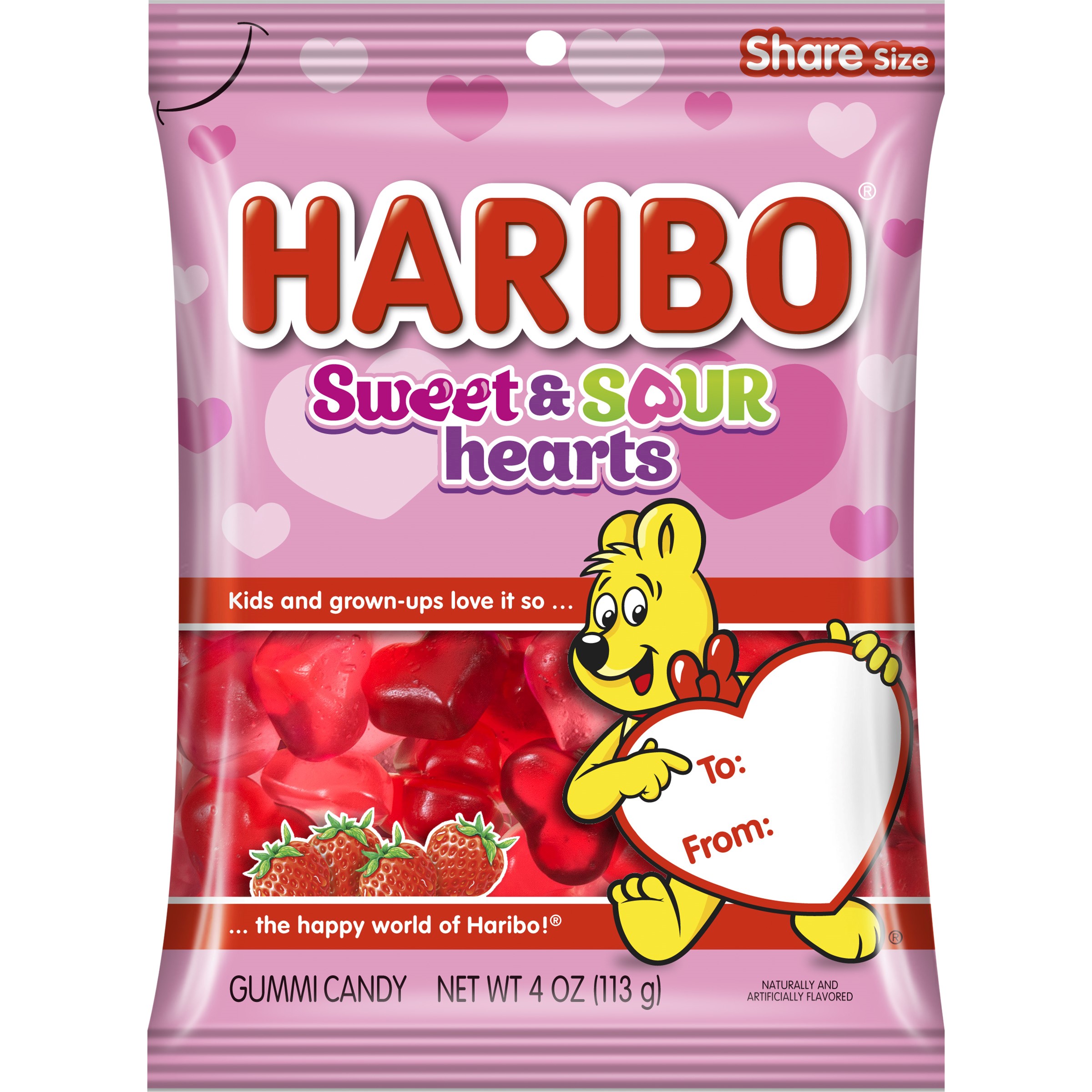Haribo Valentine's Sweet and Sour Hearts - 4oz - image 2 of 6