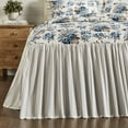 thumbnail image 3 of VHC Brands Annie Blue Floral Vintage Farmhouse Queen Quilt Coverlet 80x60 27" Drop, 3 of 7