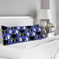 thumbnail image 2 of ABPHOTO Halloween Ghosts Haunted Houses Seamless Pattern Body Pillow Covers Case Protector 20x60 inch, 2 of 2