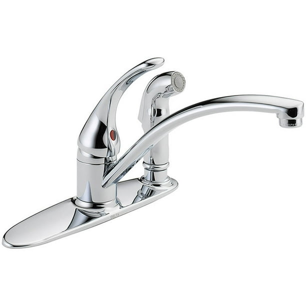 Delta B3310LF Foundations Kitchen Faucet with Spray, Chrome Walmart