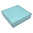 thumbnail image 4 of TheDisplayGuys 100-Pack #33 Cotton Filled Cardboard Paper Jewelry Box Gift Case - Pearl Teal (3 1/2" x 3 1/2" x 1"), 4 of 7