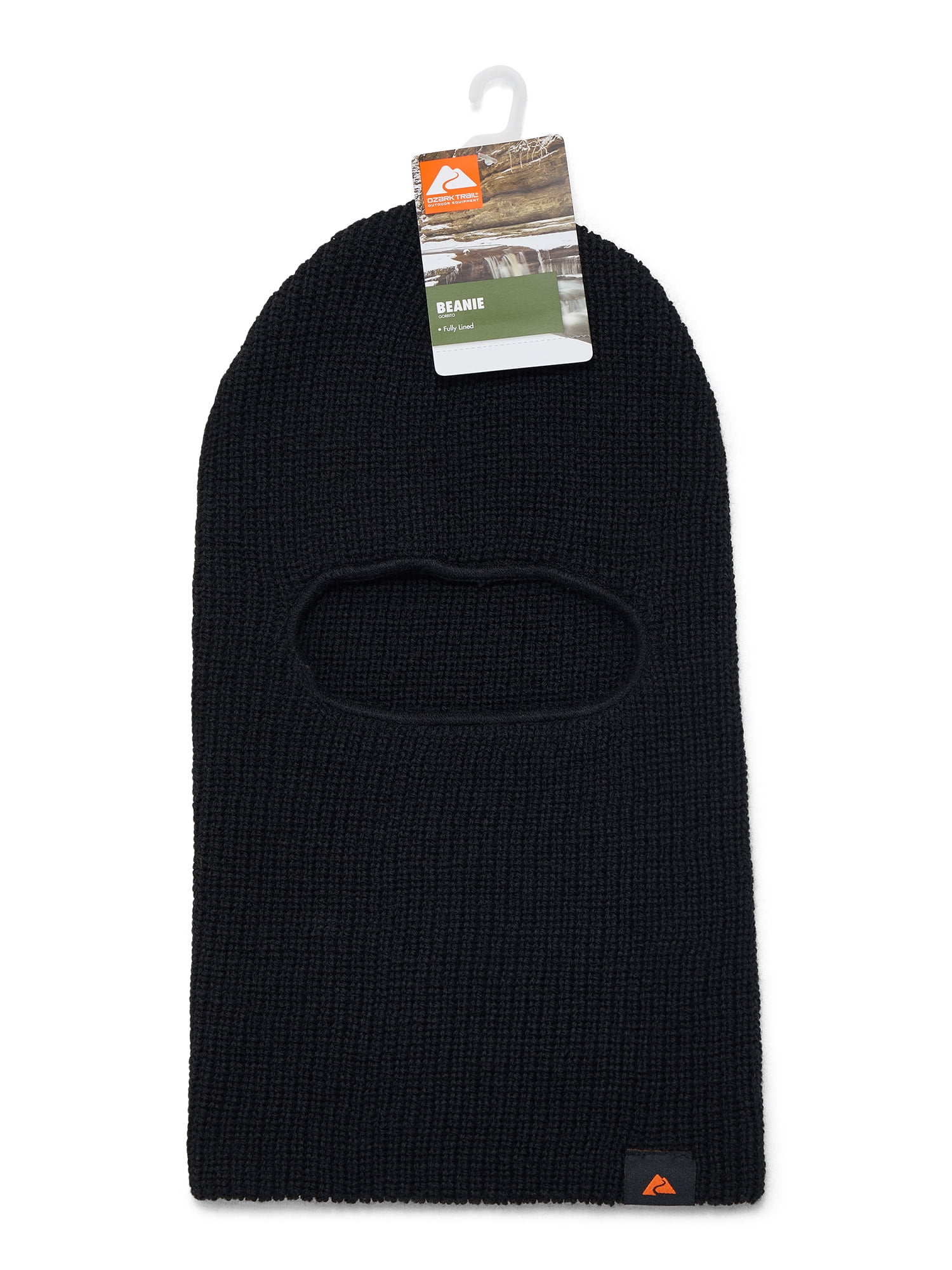 Ozark Trail Men's Convertible Beanie, Black Soot