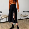 thumbnail image 5 of Women‘s Side Split Skirt Summer Irregular Drooping Feeling Slim Skirt, 5 of 5