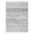 thumbnail image 2 of SAFAVIEH Berber Fringe Sunny Aztec Shag Area Rug, Ivory/Dark Gray, 4' x 6', 2 of 10