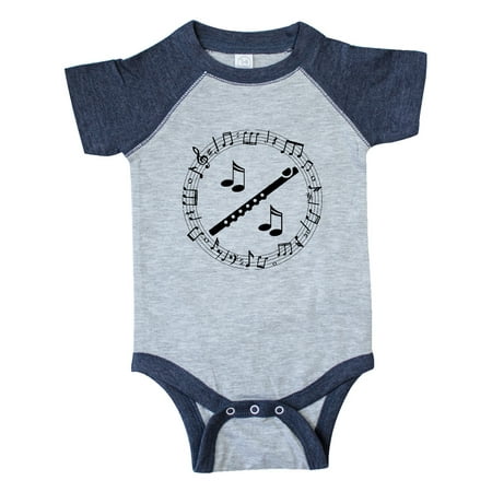 

Inktastic Flute Music Gift for Flutist Gift Baby Boy or Baby Girl Bodysuit