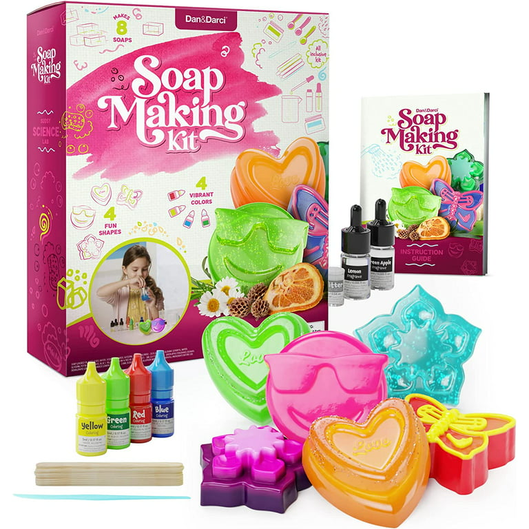 Dan&Darci Soap Making Kit for Kids Crafts Science Toys Birthday Gifts for Girls and Boys Age 6-12 Years Old Girl DIY Soap