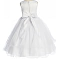 thumbnail image 6 of Big Girls' First Communion Lace Trim Tulle Wedding Flowers Girls Dresses White Size 8, 6 of 6
