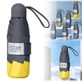 thumbnail image 2 of Loetky Compact Travel Umbrella Windproof with UV Sun Protection, Automatic Open Close Pocket Size Totes Umbrella for Rain and Shine, Portable for Purse, yellow, 2 of 9