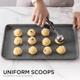 thumbnail image 2 of 3 Pack Black Stainless Steel Cookie Dough Scoop Small Ice Cream Scooper Trigger Release, 2 of 8