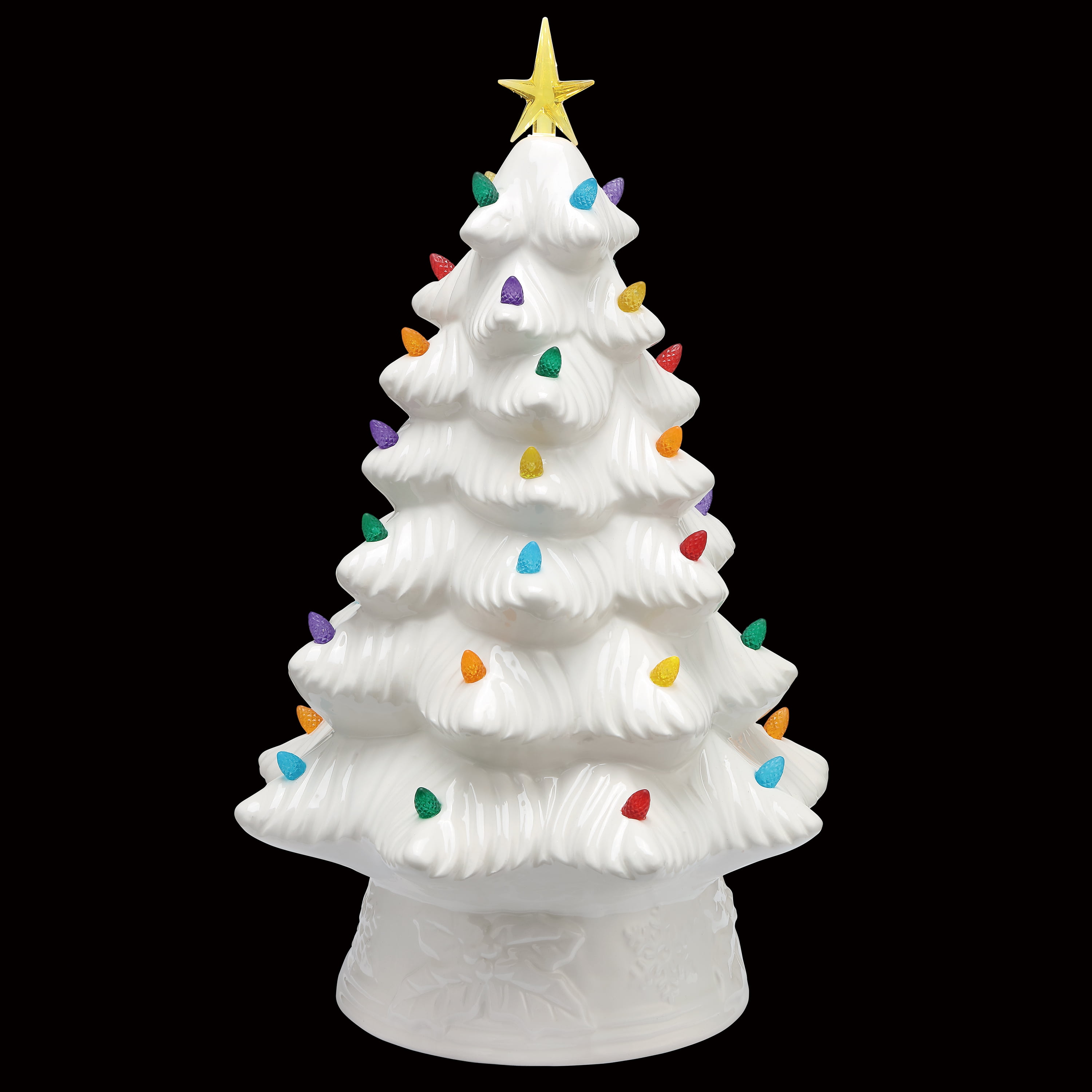 Nostalgic Christmas Tree 16” tall teal color
