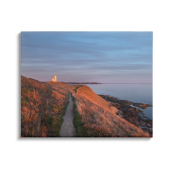Stupell Industries Path to Lighthouse Landscape Photography Gallery Wrapped Canvas Art Print Wall Art, 20 x 16