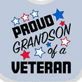 thumbnail image 4 of Inktastic Proud Grandson of a Veteran Veterans Day Boys Baby Bib, 4 of 4