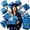 Blue, variant on DIY Pop Up Surprise Explosion Gift Box, Bouncy Mini Compartments Money Holder Box for Graduation Birthday Anniversary Party Decor, All-in-One Cardstock Gift Box Kit