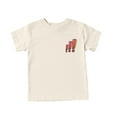 thumbnail image 5 of DAETIROS Toddler Girls Striped Shirt, Crew Neck Vacation Casual Short Sleeve Graphic Tee Girls Shirt Brown Size 7 T, 5 of 9