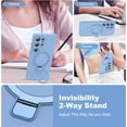 thumbnail image 3 of Designed for Samsung Galaxy S25 Ultra 6.9'' with Magnetic Ring Stand[Compatible with Mag-Safe][Military-Grade Protection] Slim Liquid Silicone S25 Ultra Phone Case for Men Wowen,Blue, 3 of 7
