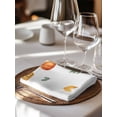 thumbnail image 6 of Fall Orange Green Pumpkins Cloth Napkins Set of 6 Reusable Dinner Napkins, Thanksgiving Maple Leaf Cocktail Napkin Washable Table Napkins for Wedding/Holiday Party/Baby Shower 20"x20", 6 of 7