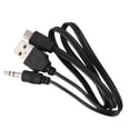 thumbnail image 3 of USB 2.0 to Mini A Male 3.5mm Jack Plug Audio Data Cable 45cm 2 Pcs, 3 of 8