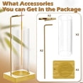 thumbnail image 4 of Fusion Incense Holder for Sticks, Insence-Stick Holder, Anti-Ash Flying No Mess Incense Burner, Incense Stick Holder with Glass Ash Catcher, for Yoga Spa Meditation Home Decor(2 Pack), 4 of 7