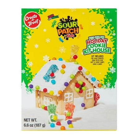 Sour Patch Build-Your-Own Holiday Cookie House Kit, 6.6 oz