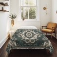 thumbnail image 4 of Green Boho Large Tapestry for Bedroom Wall Hanging Tapestry, Vintage Southwestern Geometric Abstract Ceiling Backdrop Tapestries Poster Blanket Wall Decor for Teens Room Living Room Dorm 86" x 104", 4 of 8