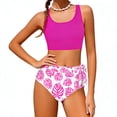 thumbnail image 2 of JAJAHO Girls Tankini Swimsuits Tropical Print Two Piece Bathing Suit With Adjustable Straps For Kids Teens 7-18Y Soft Beachwear, 2 of 6