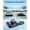thumbnail image 4 of AZDOME Dash Cam GS63H Pro 4K+1080P Dual-channel Record 2.4'' IPS Screen GPS WiFi 6 APP 130° FOV Car DVR 24H Parking Monitor, 4 of 5