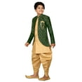 thumbnail image 3 of Ahhaaaa Kids Ethnic Indo Western Sherwani Kurta and Dhoti Pant Set for Boys, 3 of 5