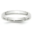 thumbnail image 5 of 14K White Gold 3mm Bevel Edge Comfort Fit Band Ring Size 5, 5 of 7