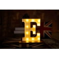 thumbnail image 2 of Viworld LED Letter Lights Sign Letters Light Up Letters Sign for Night Light Wedding Birthday Party Battery Powered Christmas Lamp Home Bar (E), 2 of 6