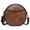 BROWN, variant on GAEKEAO Vegan Leather Crossbody Bags for Women Circle Cross Body Shoulder Bag Purses Handbags with Adjustable Straps