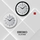 thumbnail image 5 of Reloj de pared SEIKO St James de metal cepillado, 28 cm, negro, 5 of 5