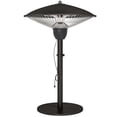 thumbnail image 1 of Chauffage de Patio Électrique 1500 W - Chauffage d'Appoint Extérieur Noir avec Protection contre le Basculement et Design Rétro - Idéal pour Terrasses, Patios et Balcons - 16,5 Po x 26 Po, 1 of 7