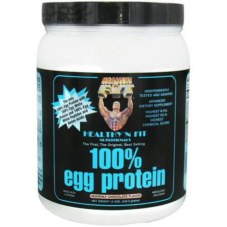 Healthy N Fit 100% Egg Protein Powder, Heavenly Chocolate Flavor, 12