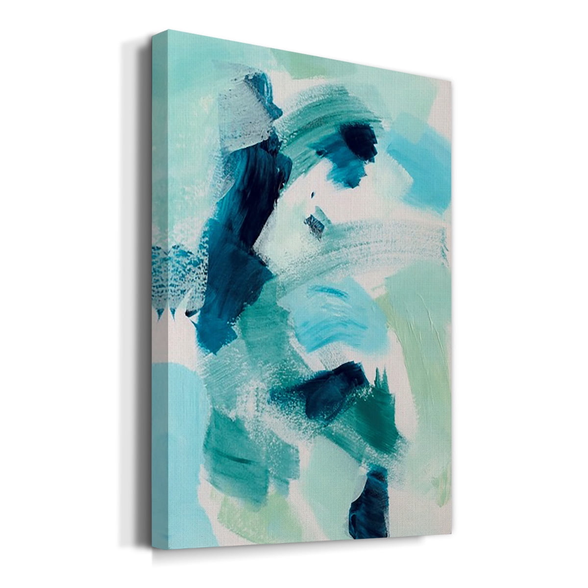 Teal Composition I Premium Gallery Wrapped Canvas - Ready to Hang