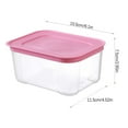 thumbnail image 2 of Clear Stackable Food Storage Containers with Lids for Refrigerator and Pantry Organization, 2 of 2